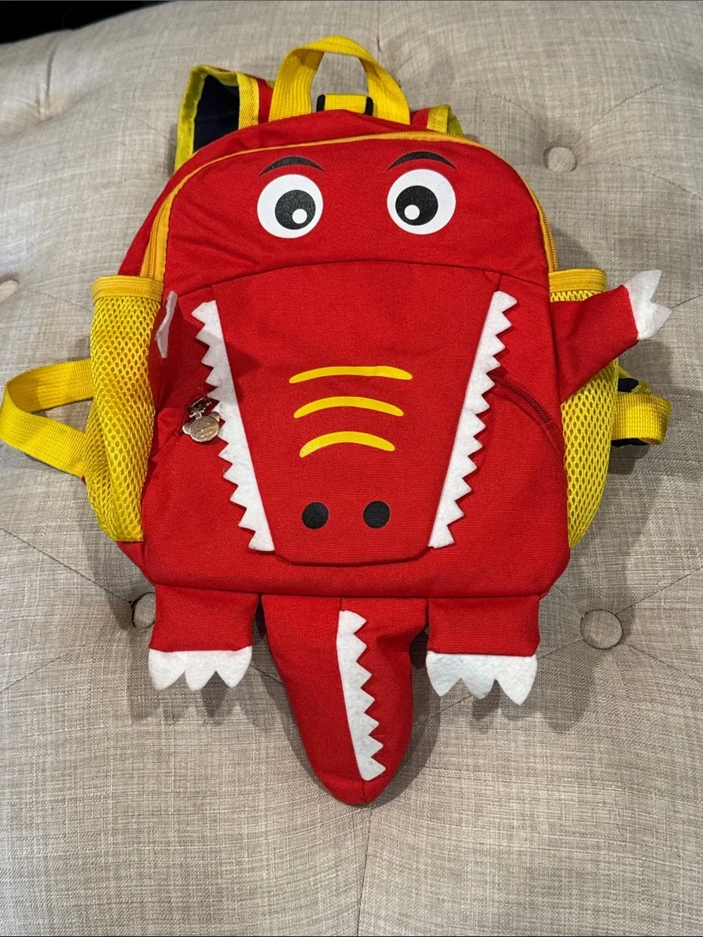 Red Kids Animal Backpack with Yellow Accents - Unbranded